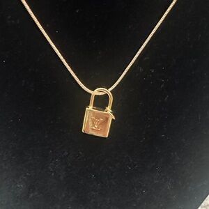 Gold Padlock Necklace